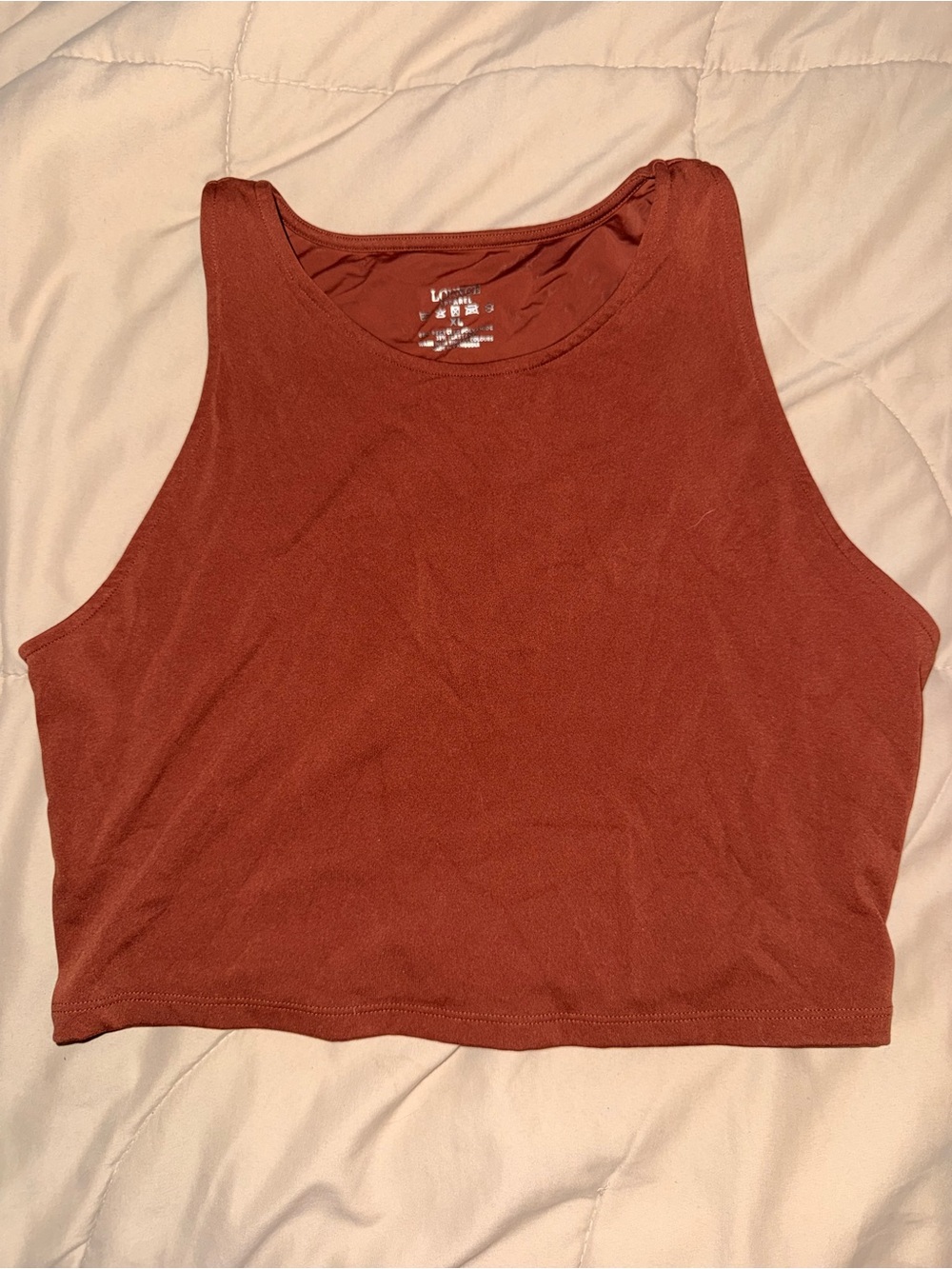 LOUNGE US Women's Cropped Tank Top - Rust